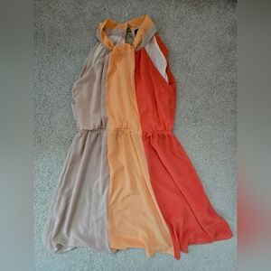 NEW asos orange palette flowy summer dress